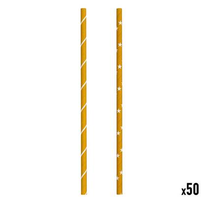 100 pailles en papier kraft Jangal
