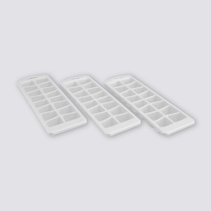 Lot de 3 bacs à glaçons 