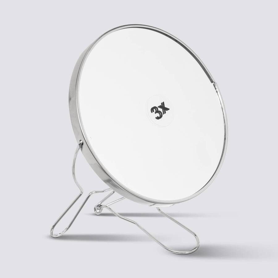 Miroir grossissant rond à poser, d. 14,1 cm