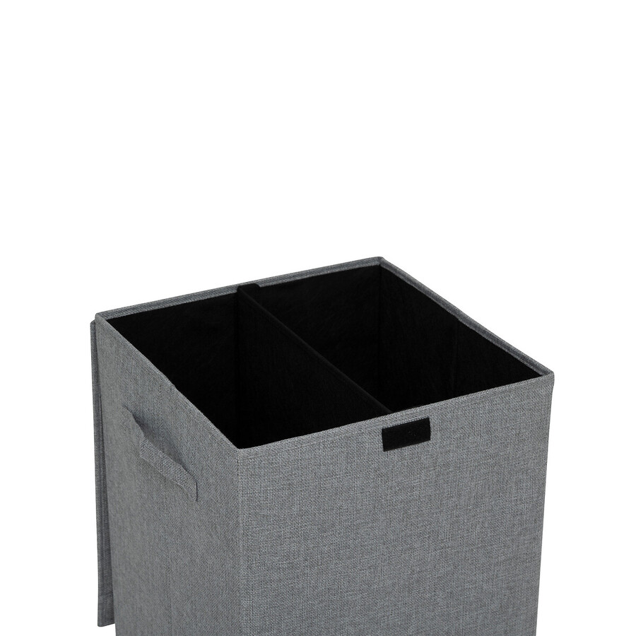 Panier à linge 74l, gris Colorama