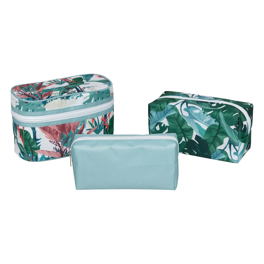 4 trousses de toilette, multicolore