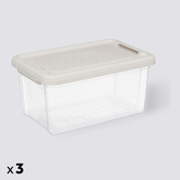 Lot de 3 boîtes de rangement 5l Tide'n box