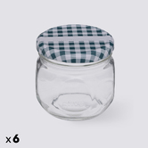 Lot de 6 pots à confiture 0,3l Jarro