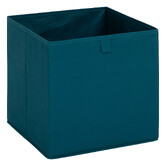 Boite de rangement 31x31 cm, bleu pétrole 