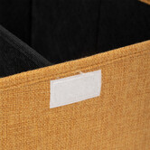 Panier à linge 74l, jaune moutarde Colorama
