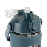 Bouteille verre et silicone + paille et housse - 1l
