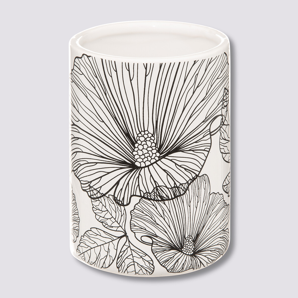 Gobelet, noir et blanc Blackflora