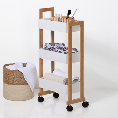 desserte-3-niveaux-a-roulettes-bambou-blanc