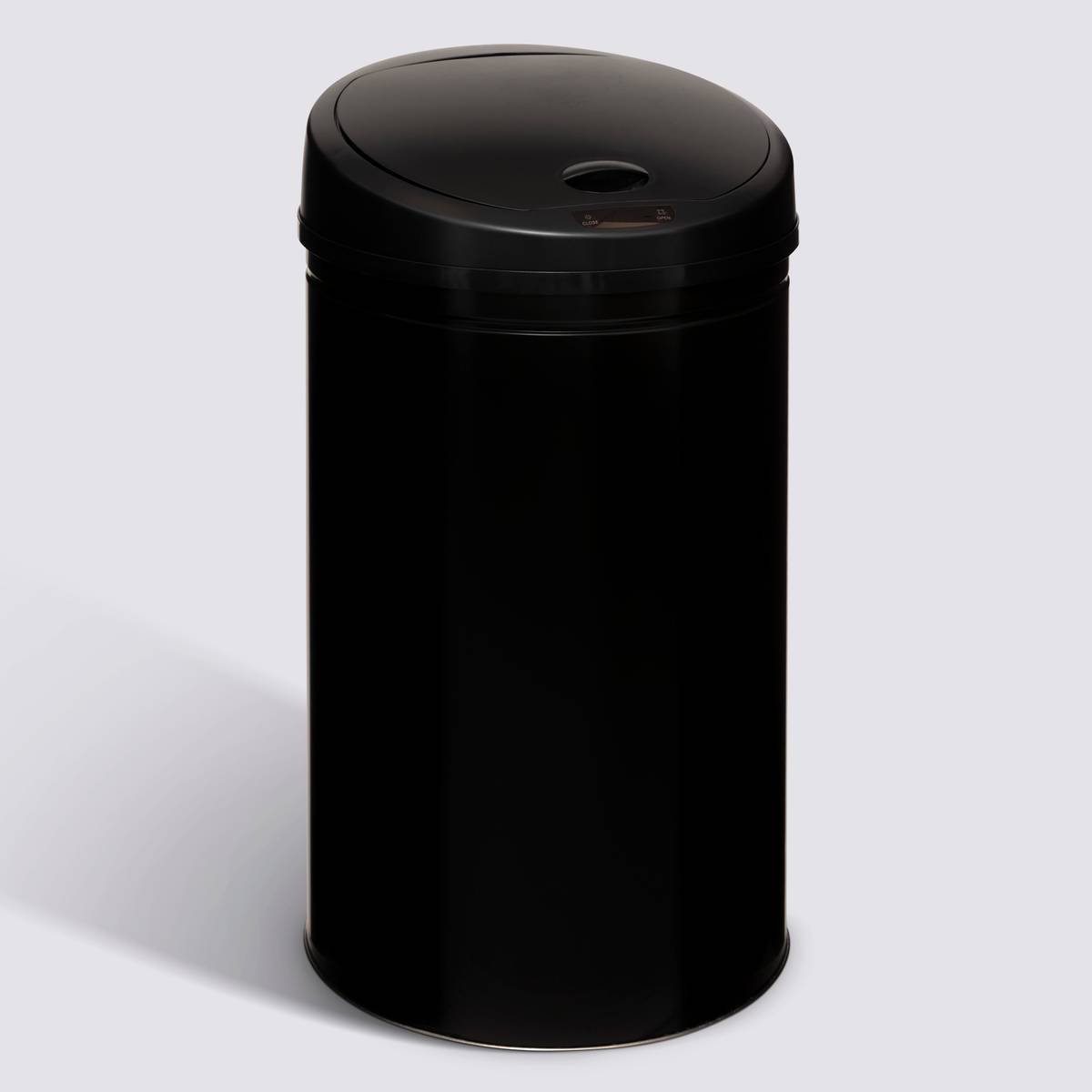 Poubelle, détecteur infra-rouge + bouton, 40 l, noir 