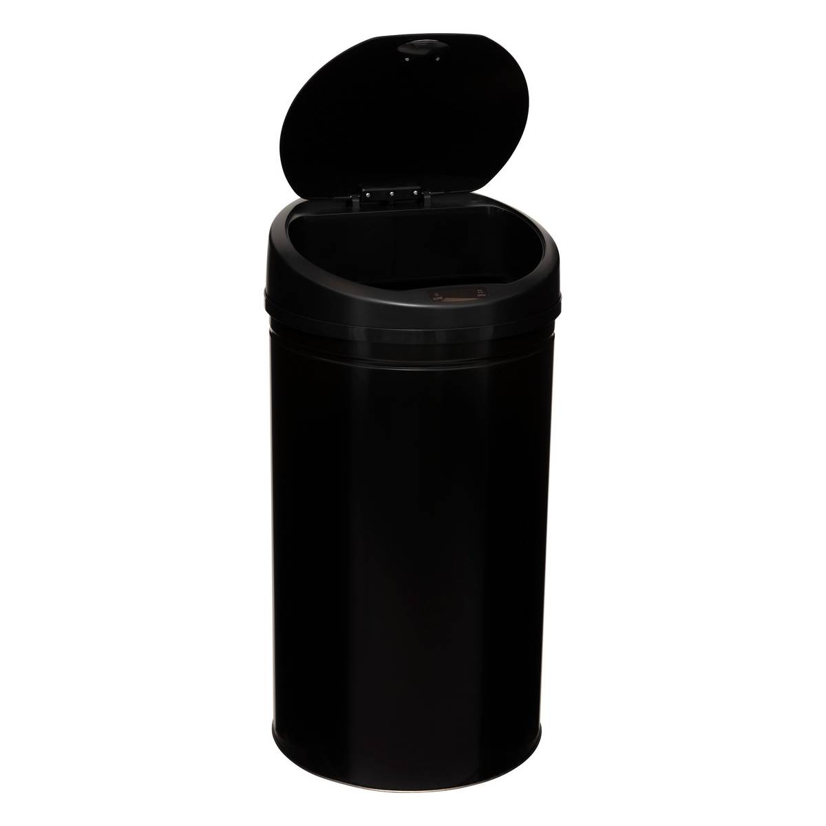 Poubelle, détecteur infra-rouge + bouton, 40 l, noir 