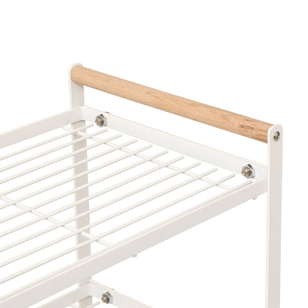 Etagère 2 niveaux, blanc