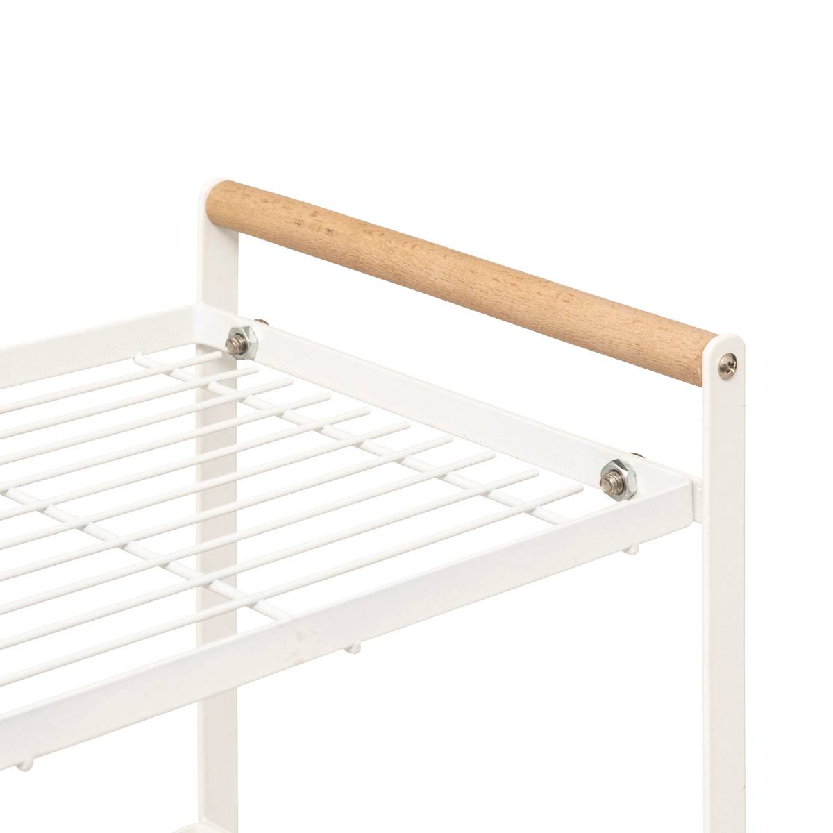 Etagère 2 niveaux, blanc Balm