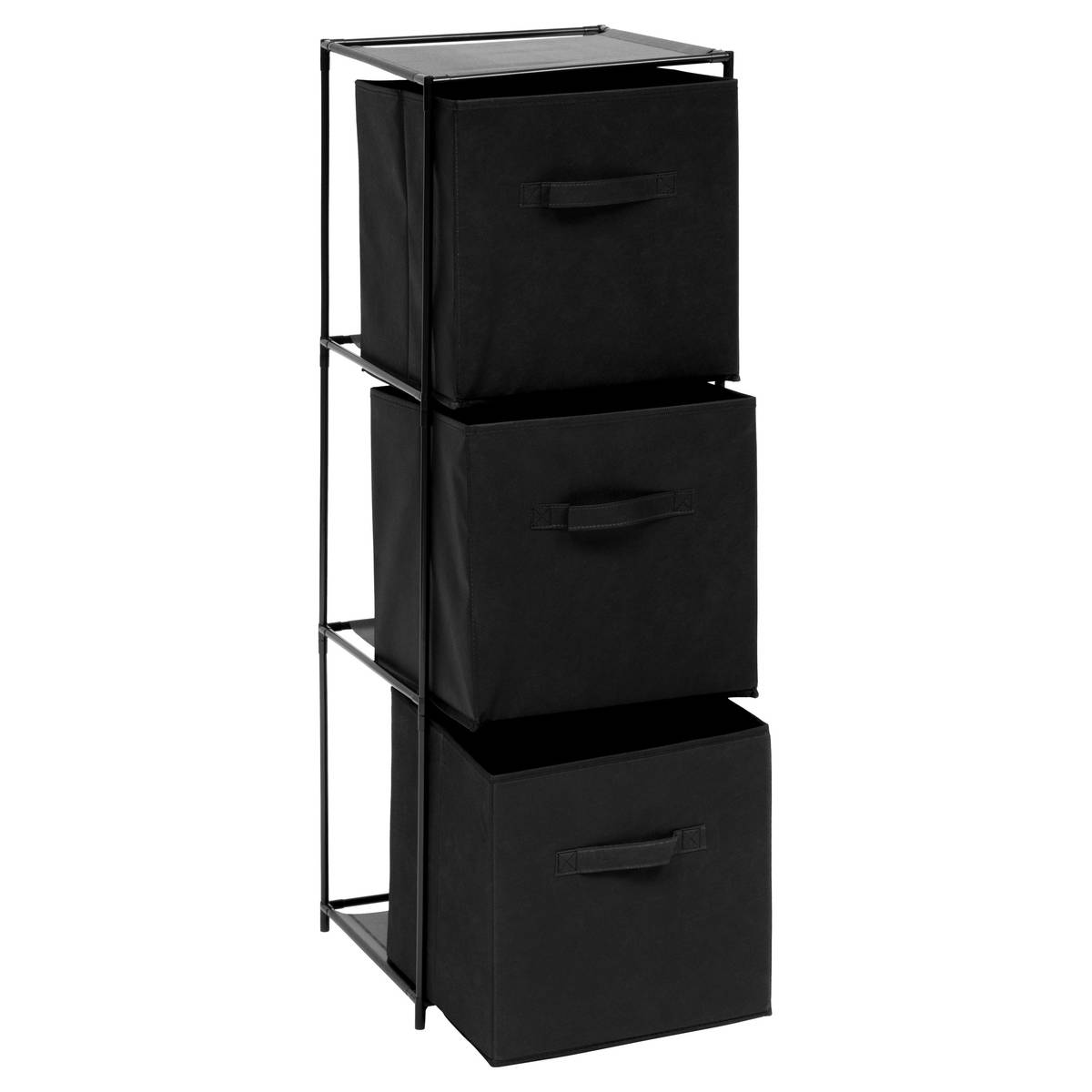 Etagère 3 niveaux, noir