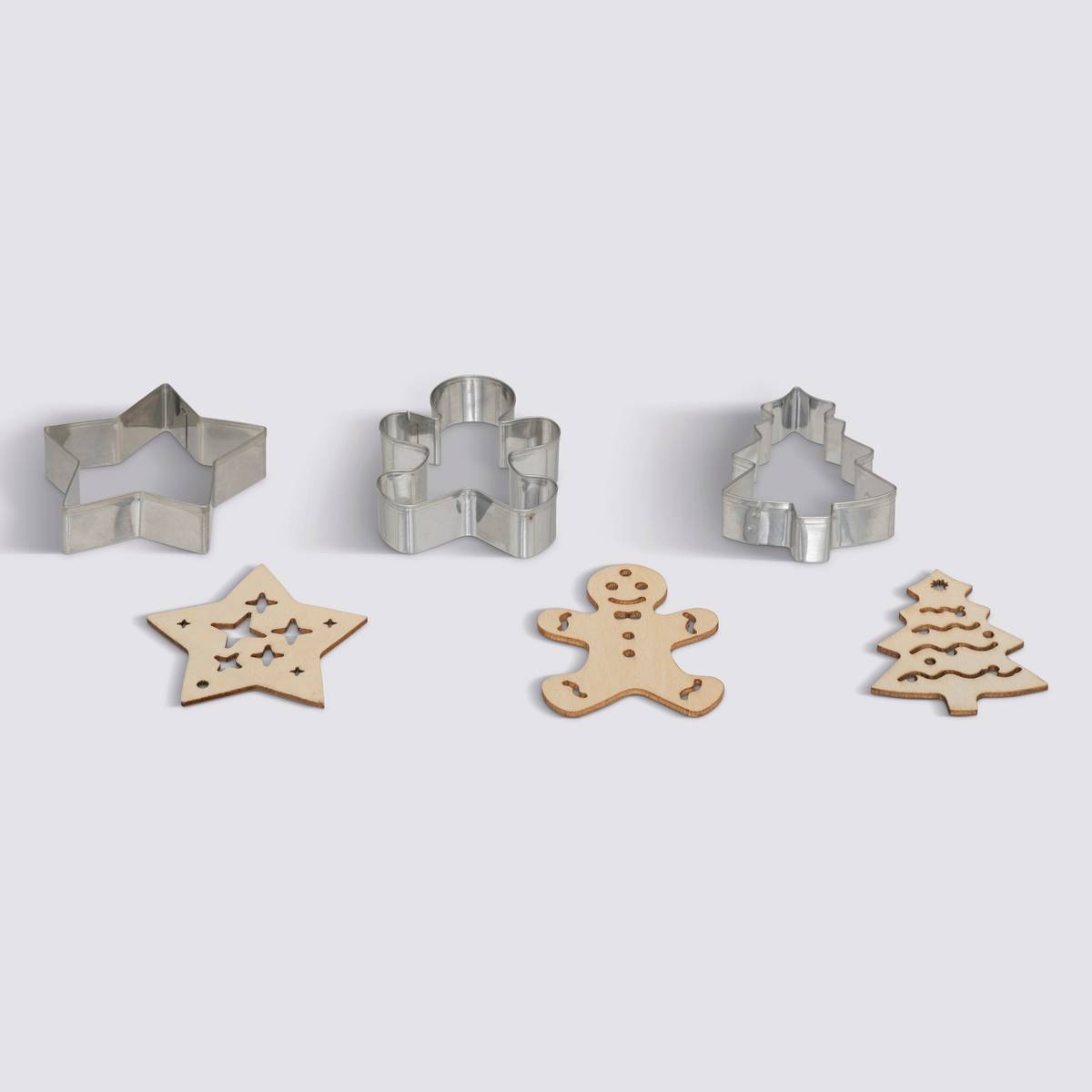 Lot de 3 emporte-pièces et 3 embosseurs noël Noël