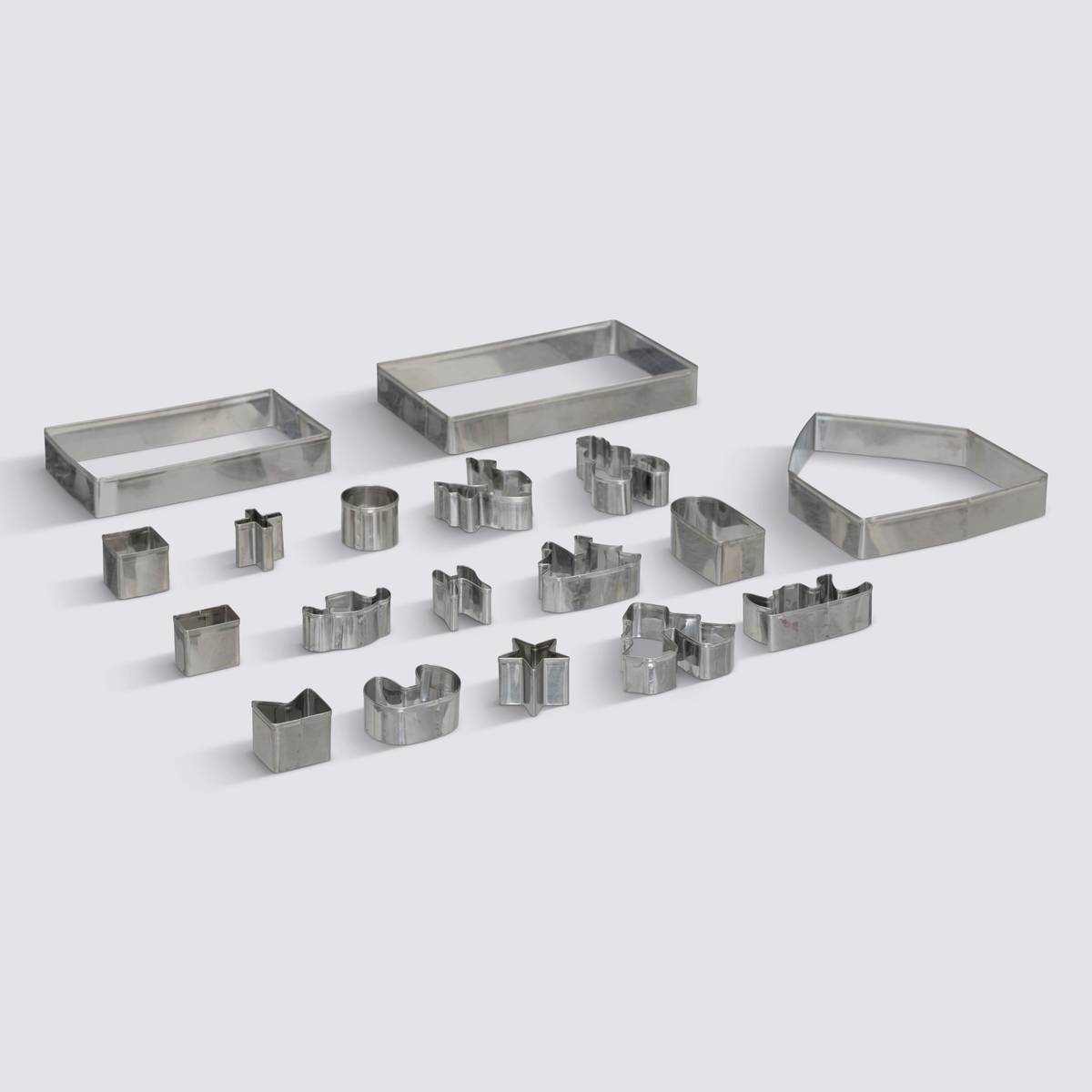 Emporte-pièces, 18 pièces, argent Noël