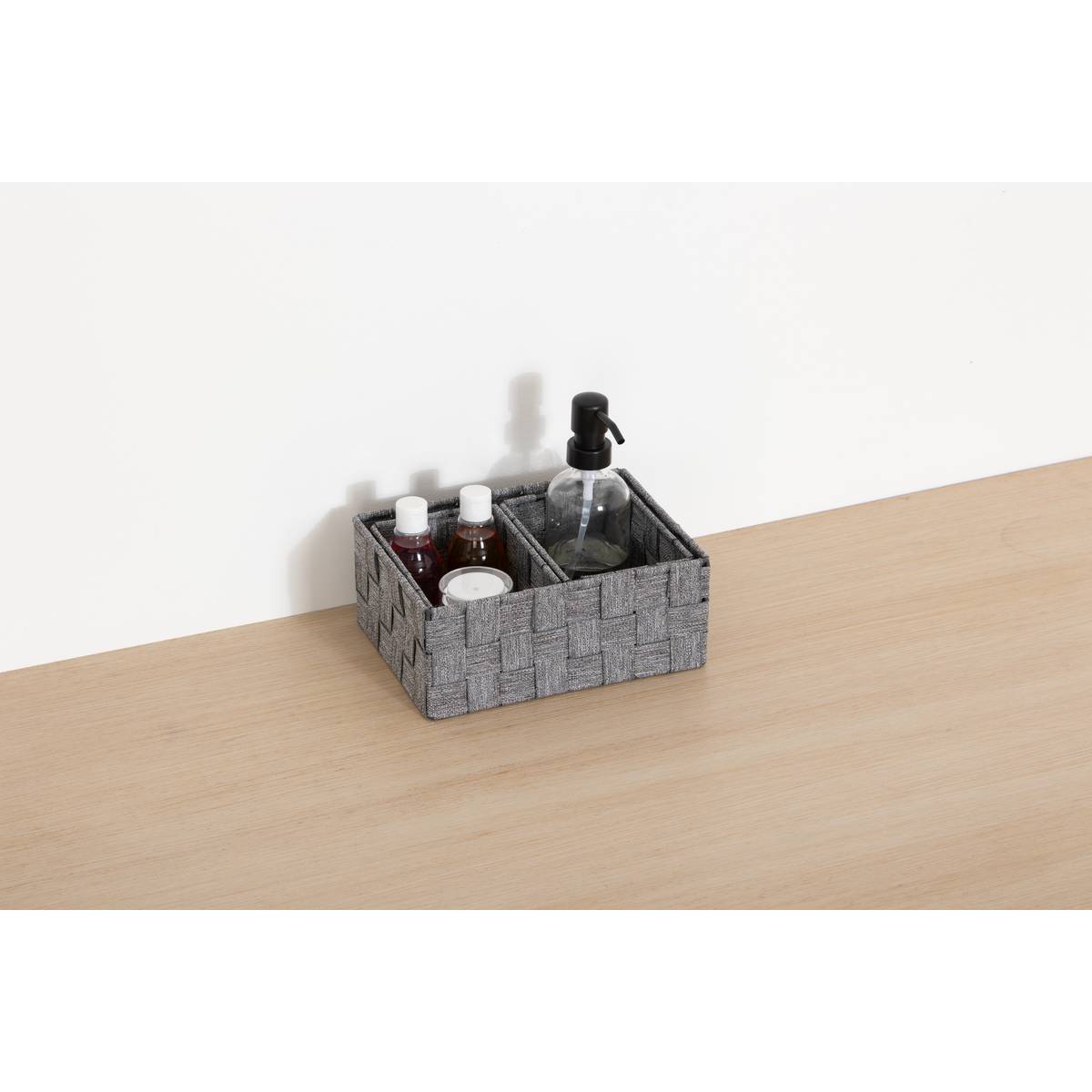 Panier, 3 produits, gris