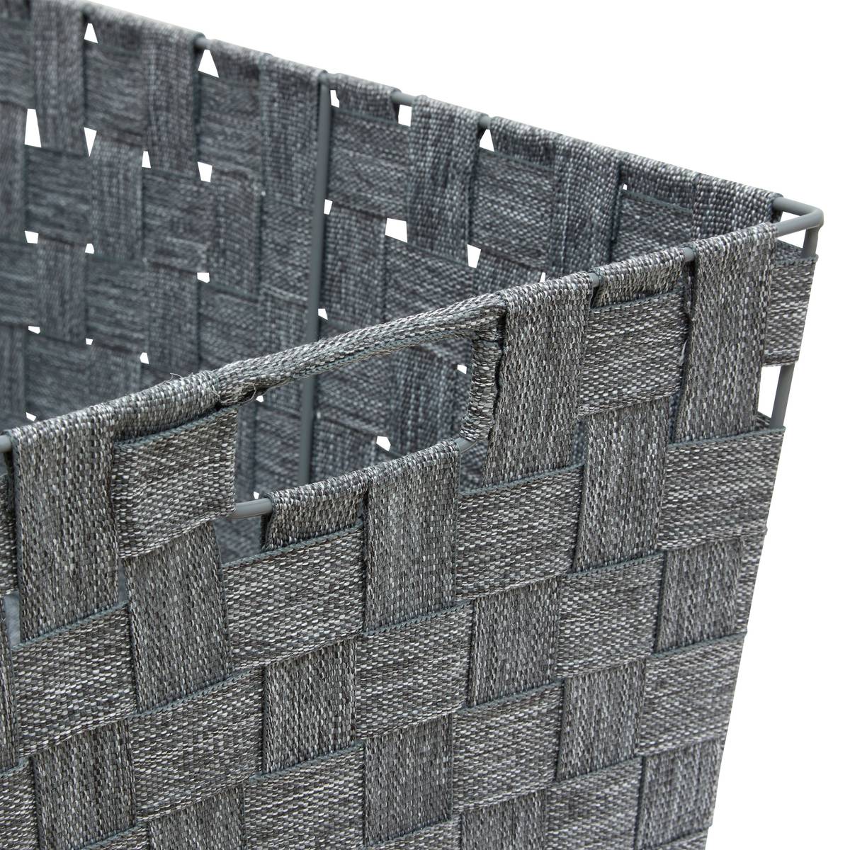 Panier, l.38 cm, gris