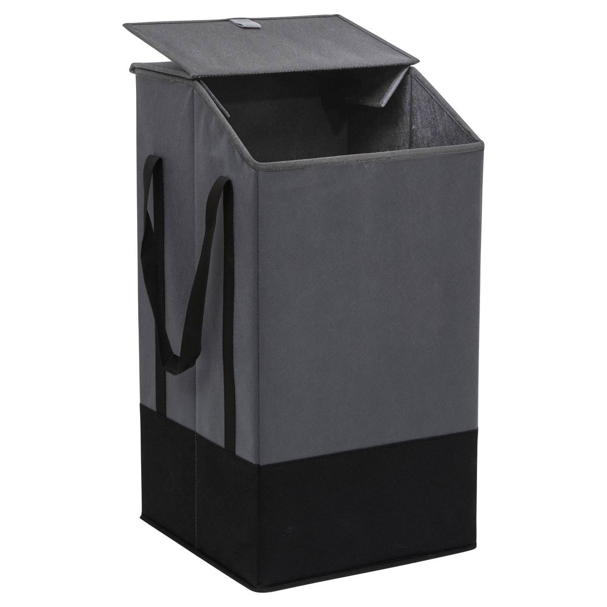 Panier à linge, 45 l, gris