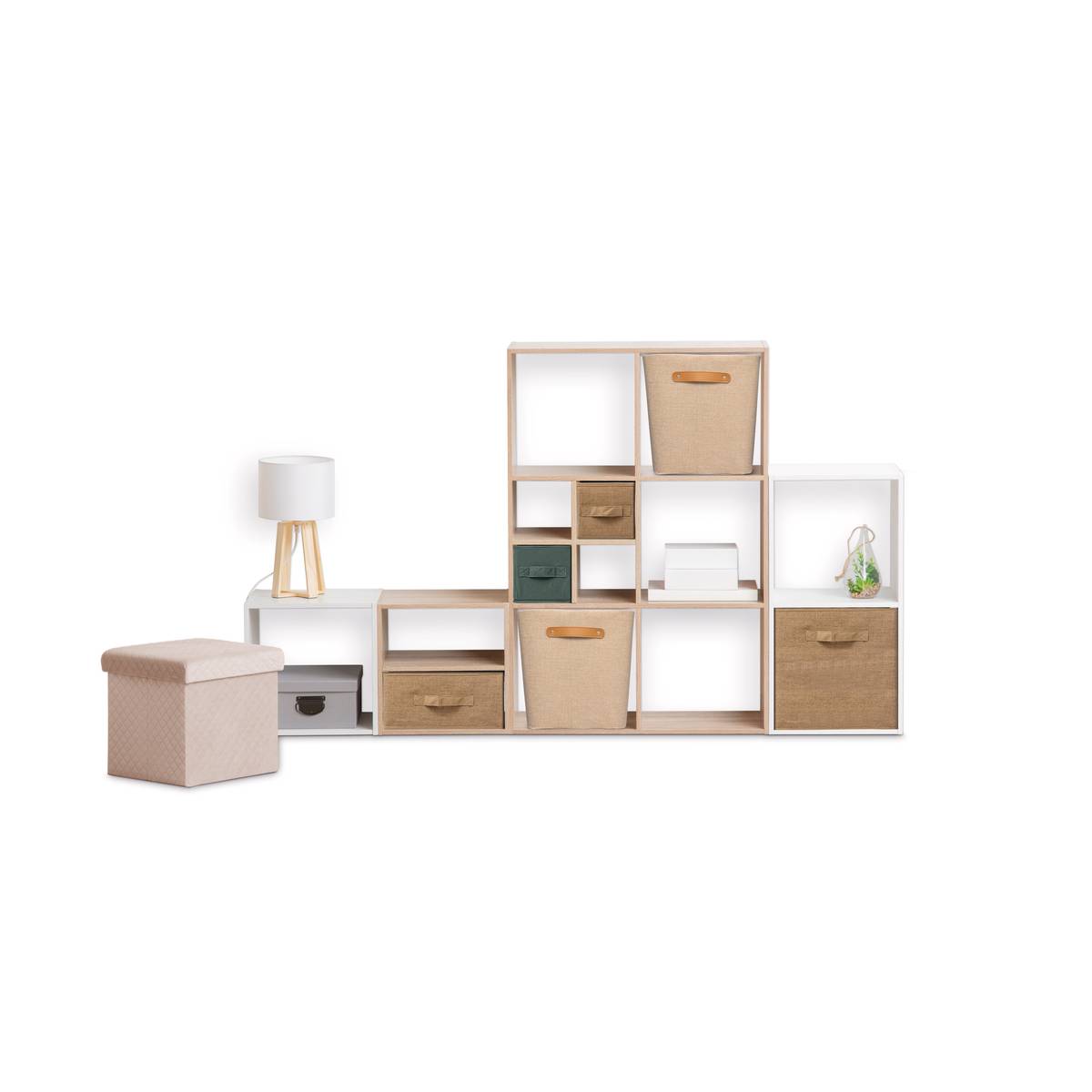 Panier, l.31 cm, beige