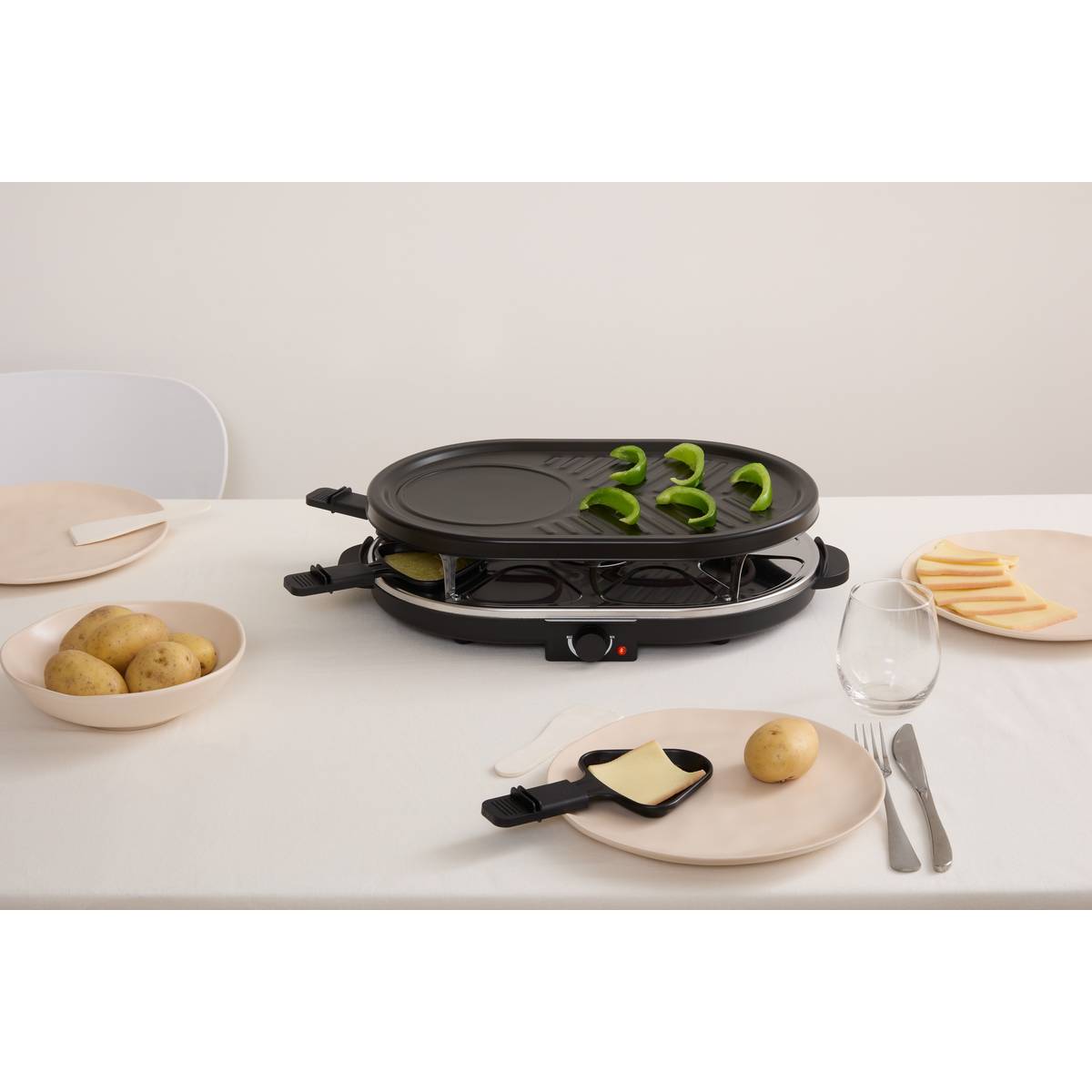 Appareil à raclette, 8 personnes