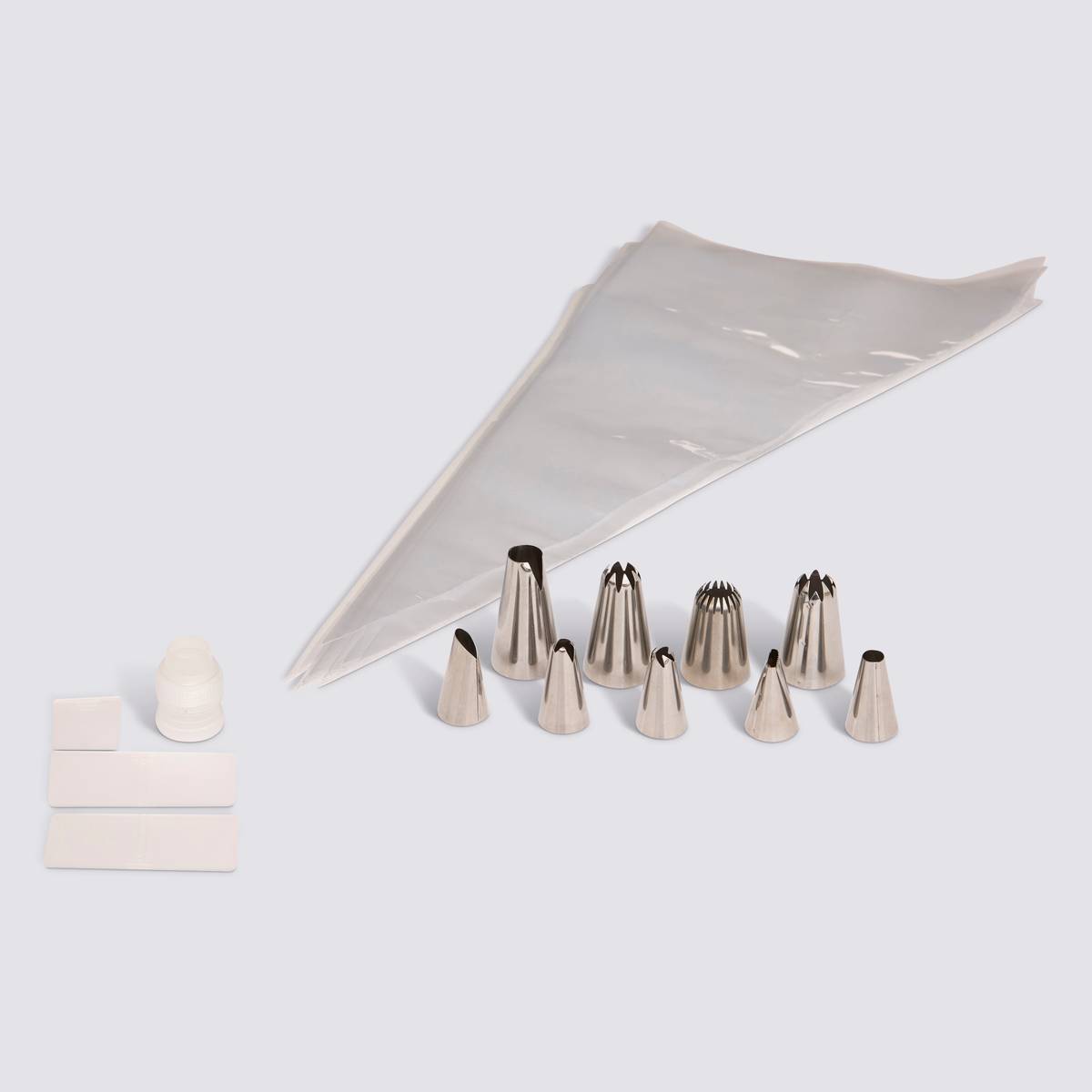 Poche à douille, 10 poches, transparent 