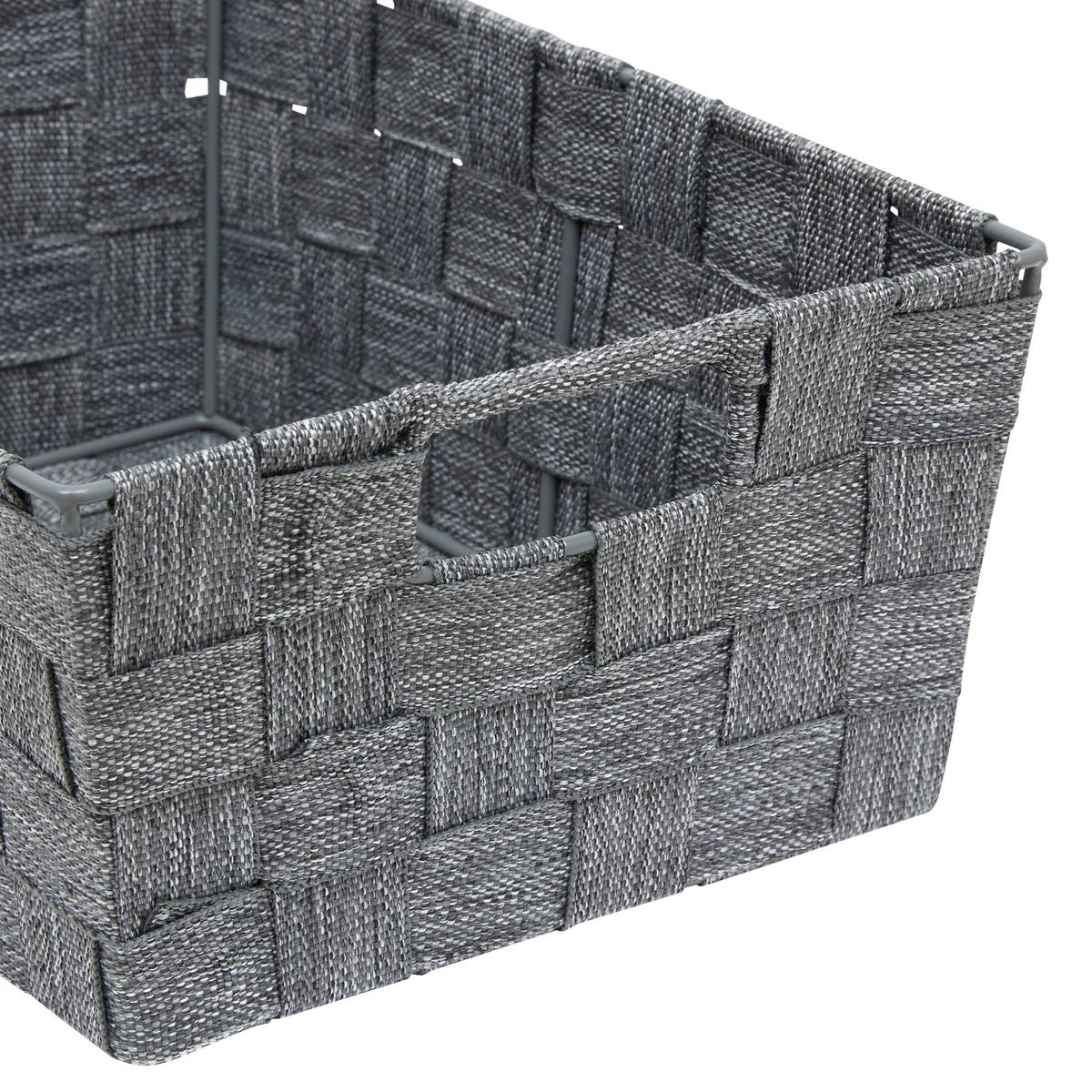 Panier, l.28 cm, gris
