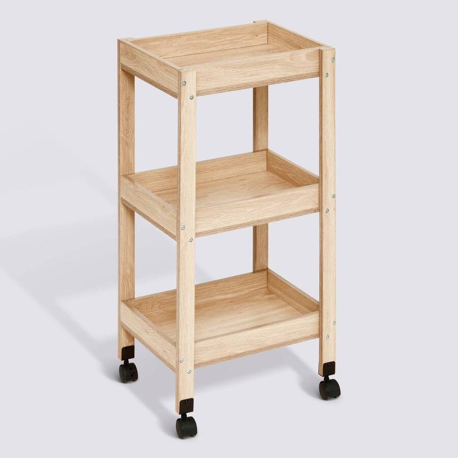 Desserte 3 niveaux, beige Abana