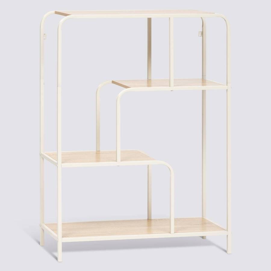 Console 2 étagères, beige Curvy