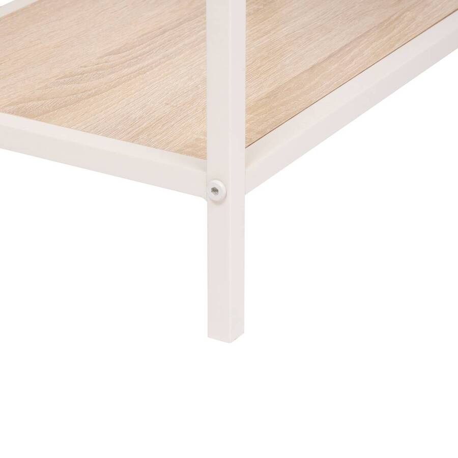 Console 2 étagères, beige Curvy