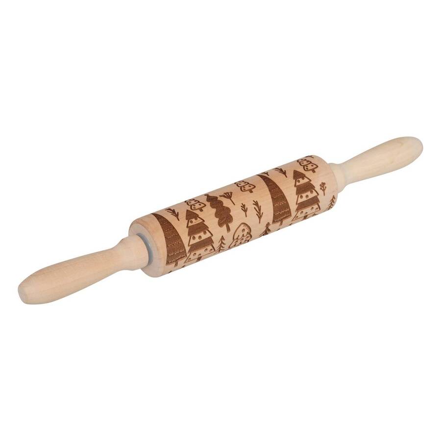 Rouleau à patisserie, l.35,5 cm, beige Noël