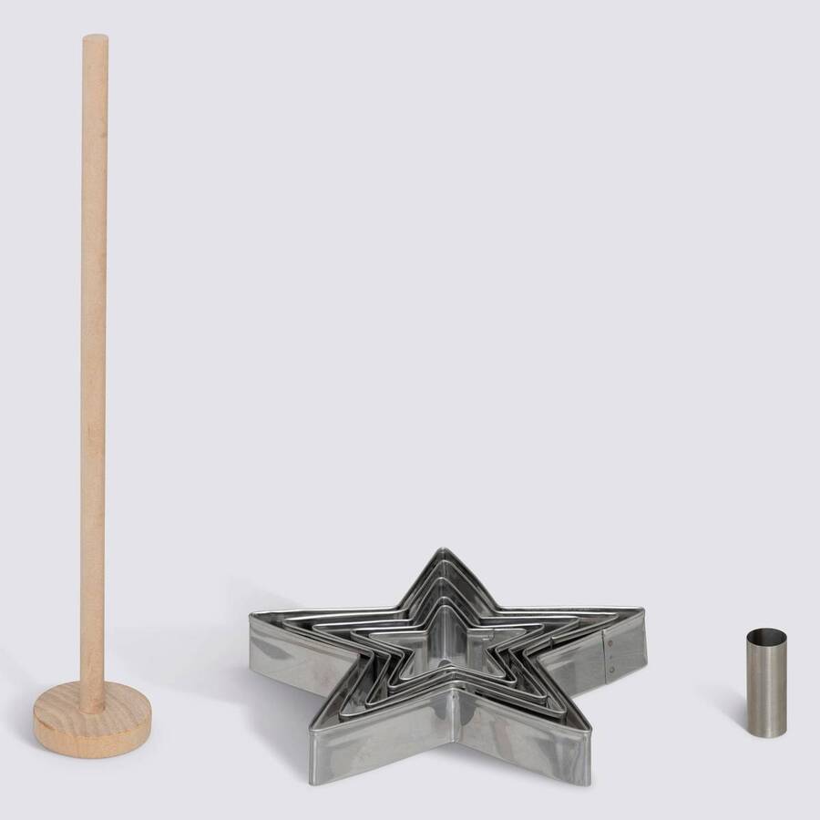 Emporte-pièces, 7 pièces, argent Noël