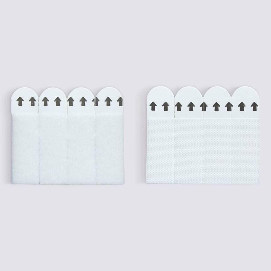 Lot de 8 bandes de fixation murales, 2kg max.