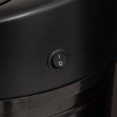 Poubelle, détecteur infra-rouge + bouton, 40 l, noir 