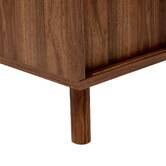 Table basse, 2 portes, marron Slidy
