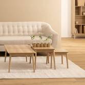 Tables gigognes, beige Abana
