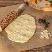 Rouleau à patisserie, l.35,5 cm, beige Noël