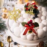 Lot de 4 décorations pâtisserie Noël