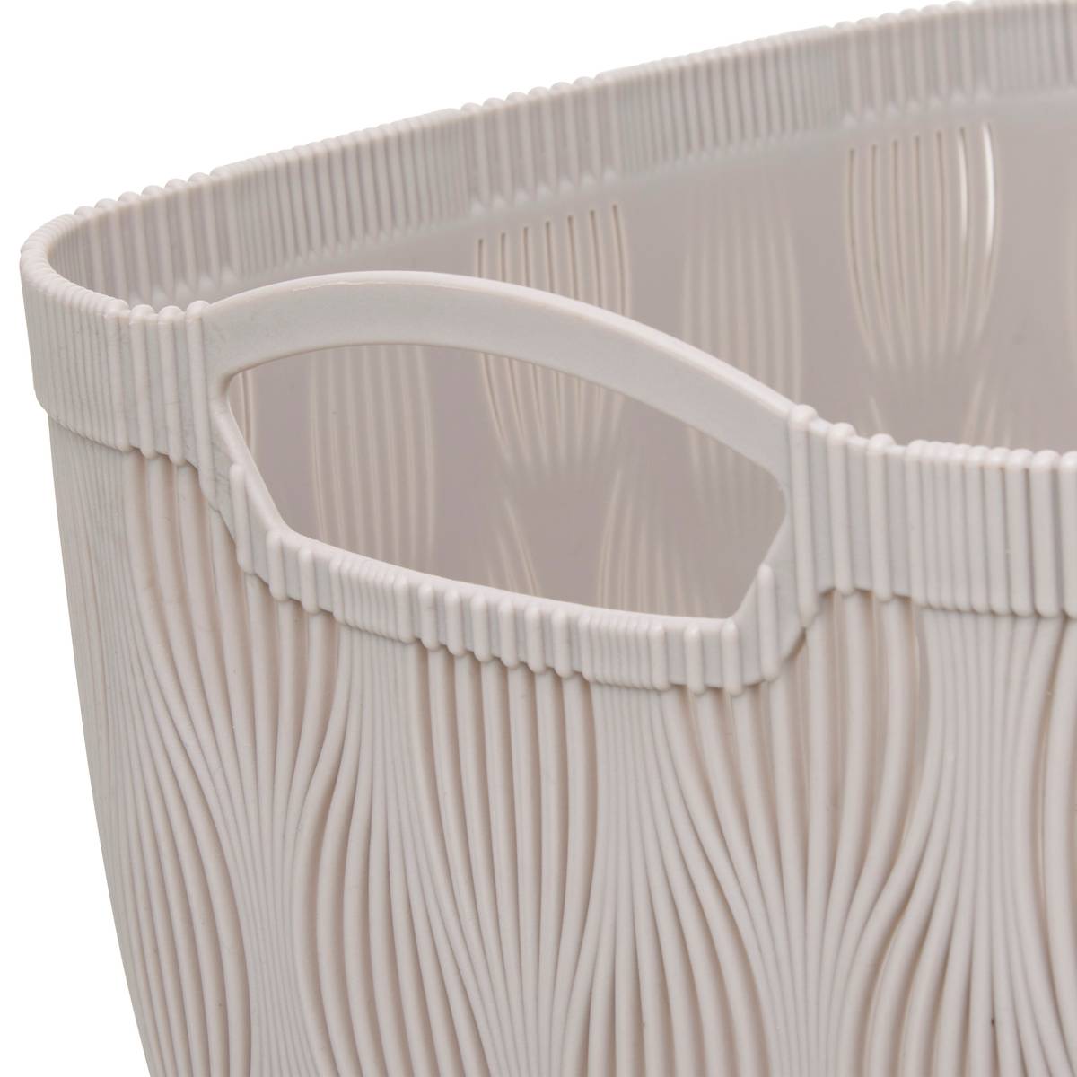 Panier, l.28,7 cm, beige Leaf