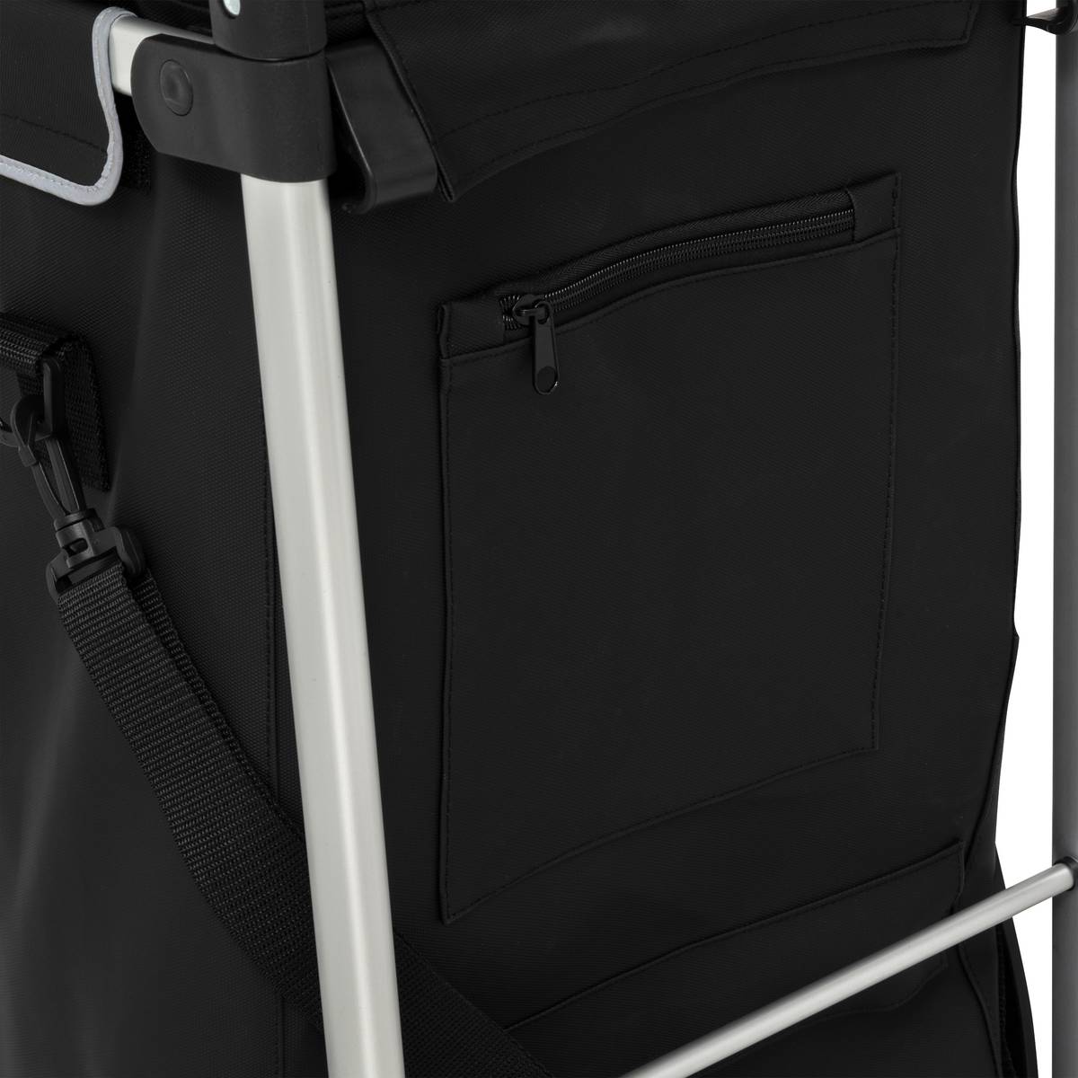 Chariot de course, 2 roues, noir