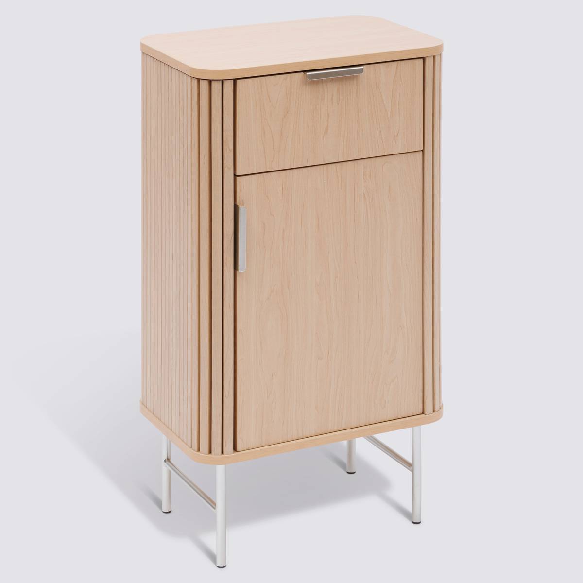 Meuble de salle de bain 1 porte, beige Liora