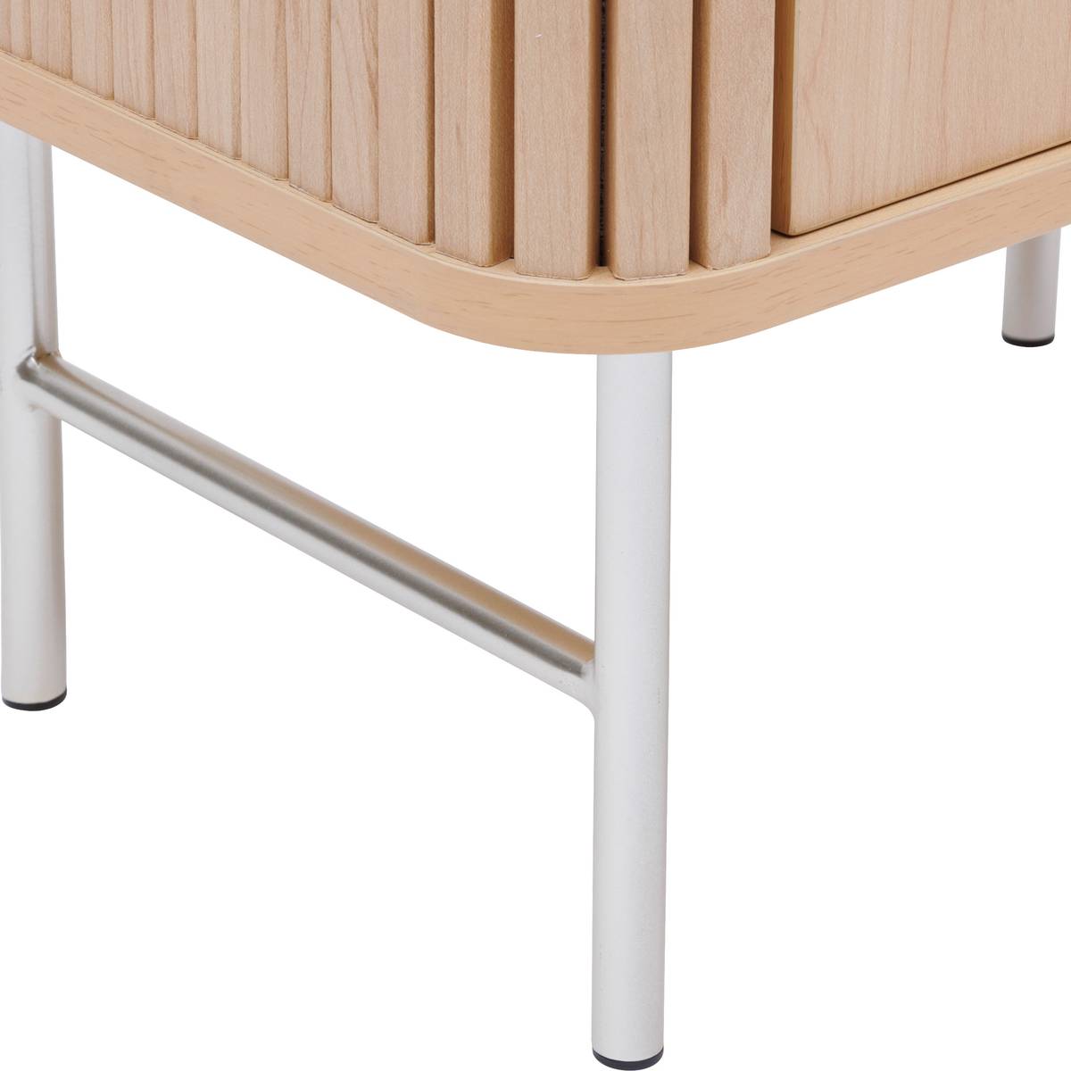 Meuble de salle de bain 1 porte, beige Liora