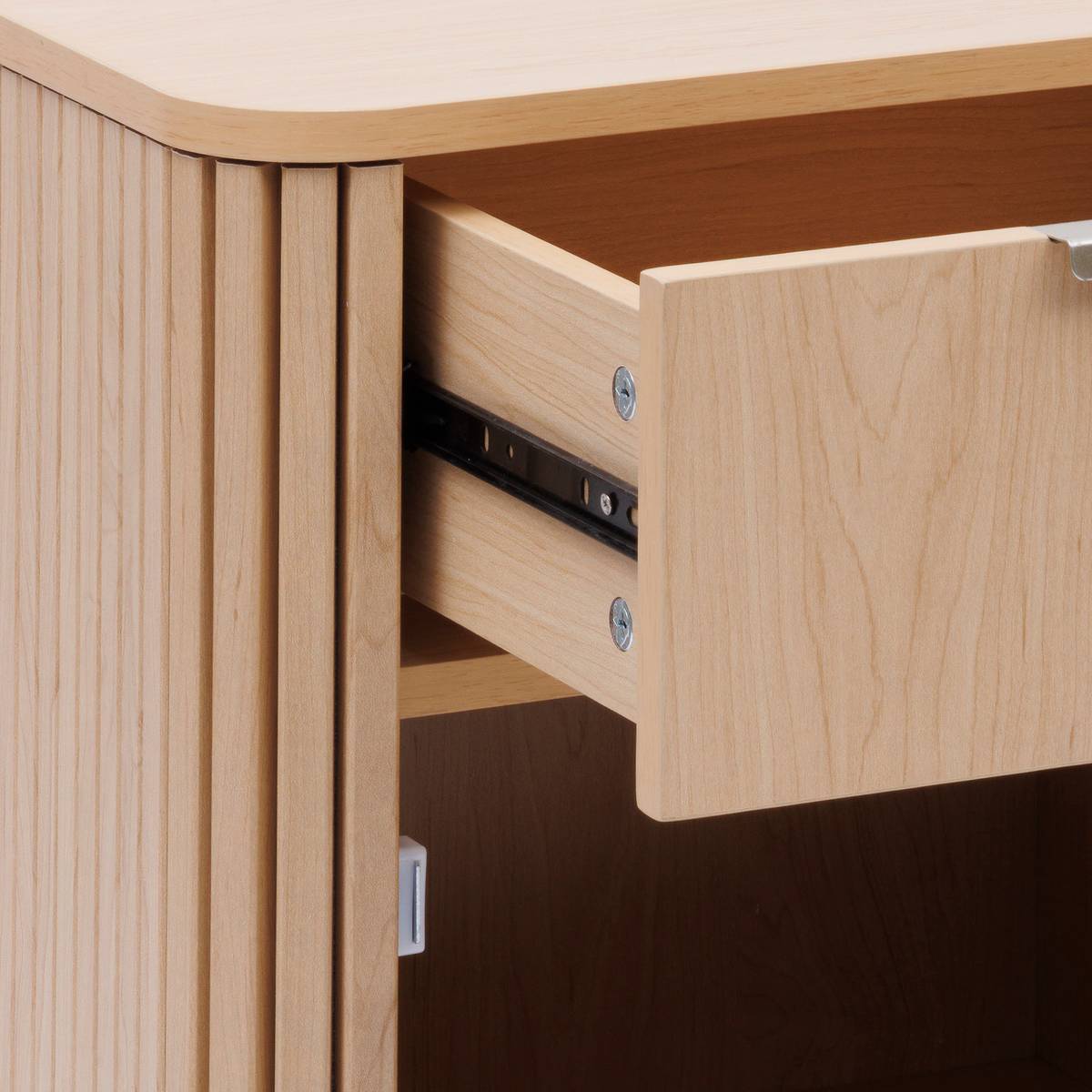 Meuble de salle de bain 1 porte, beige Liora