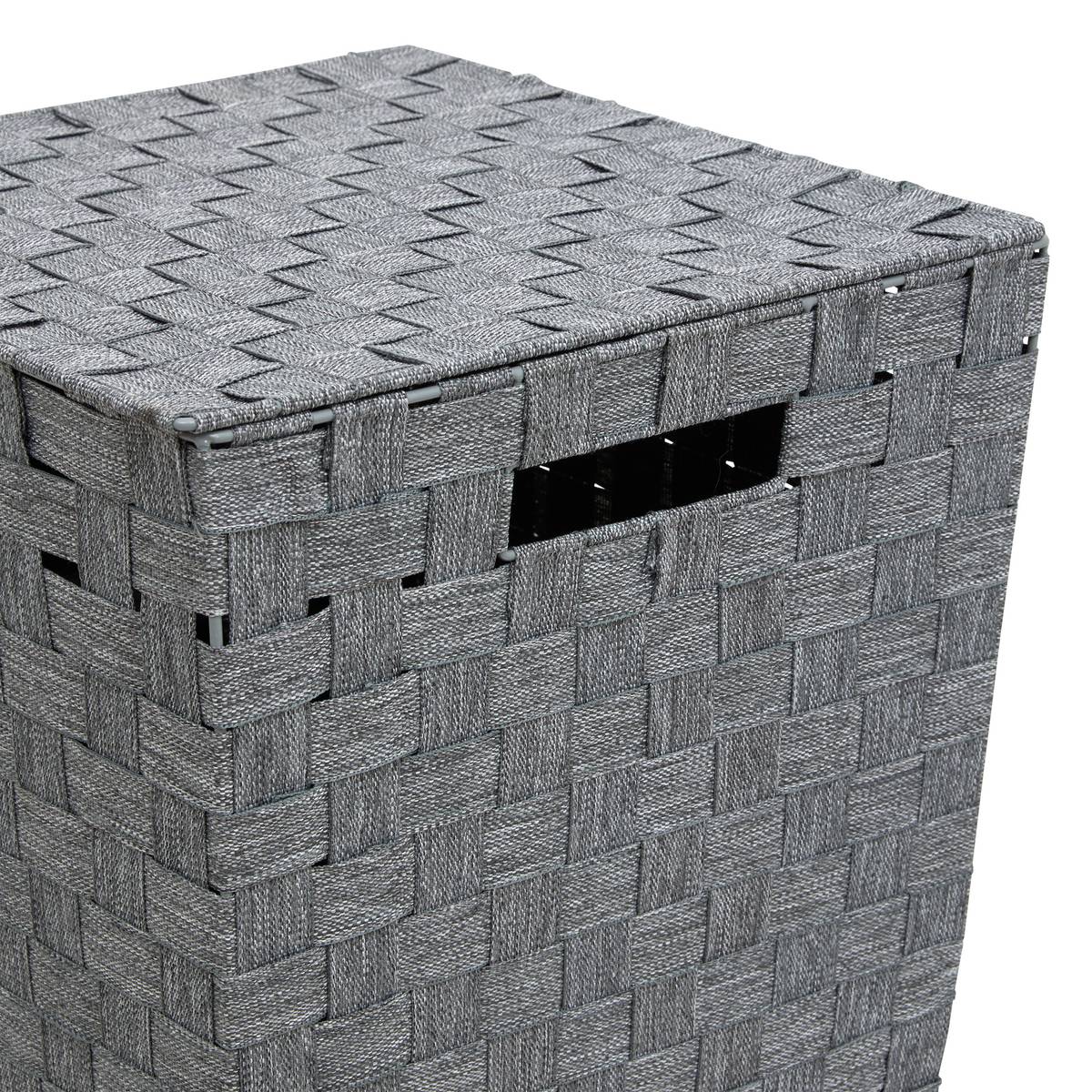 Panier à linge, 50l, gris