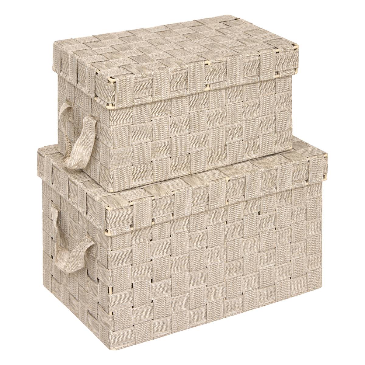 Panier, 2 produits, beige
