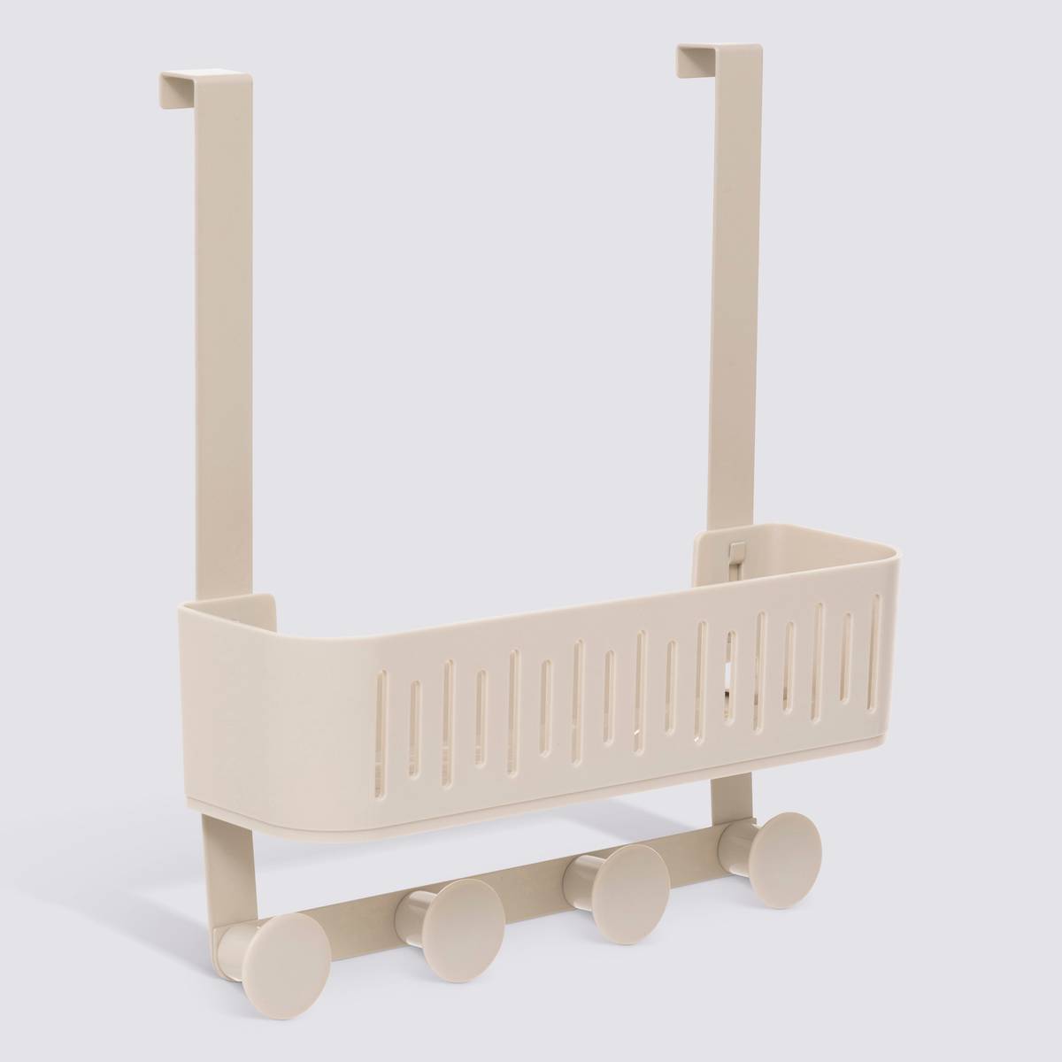 Serviteur de douche 4 crochets, beige Easy bath