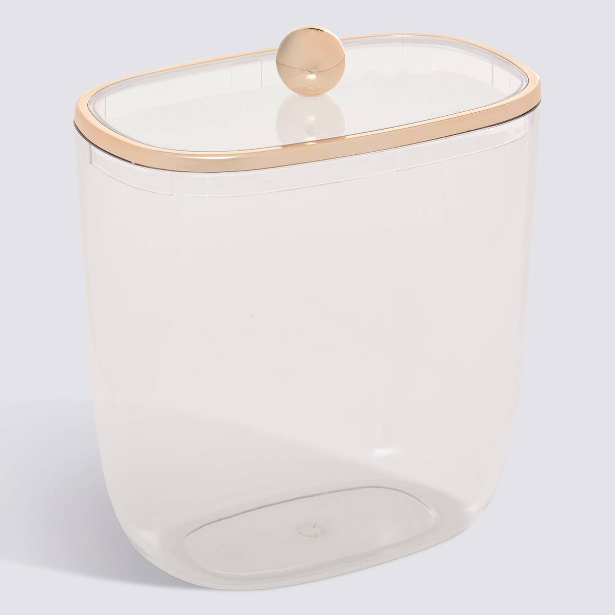 Boîte à cotons et cotons-tiges, l.15 cm, transparent Sara
