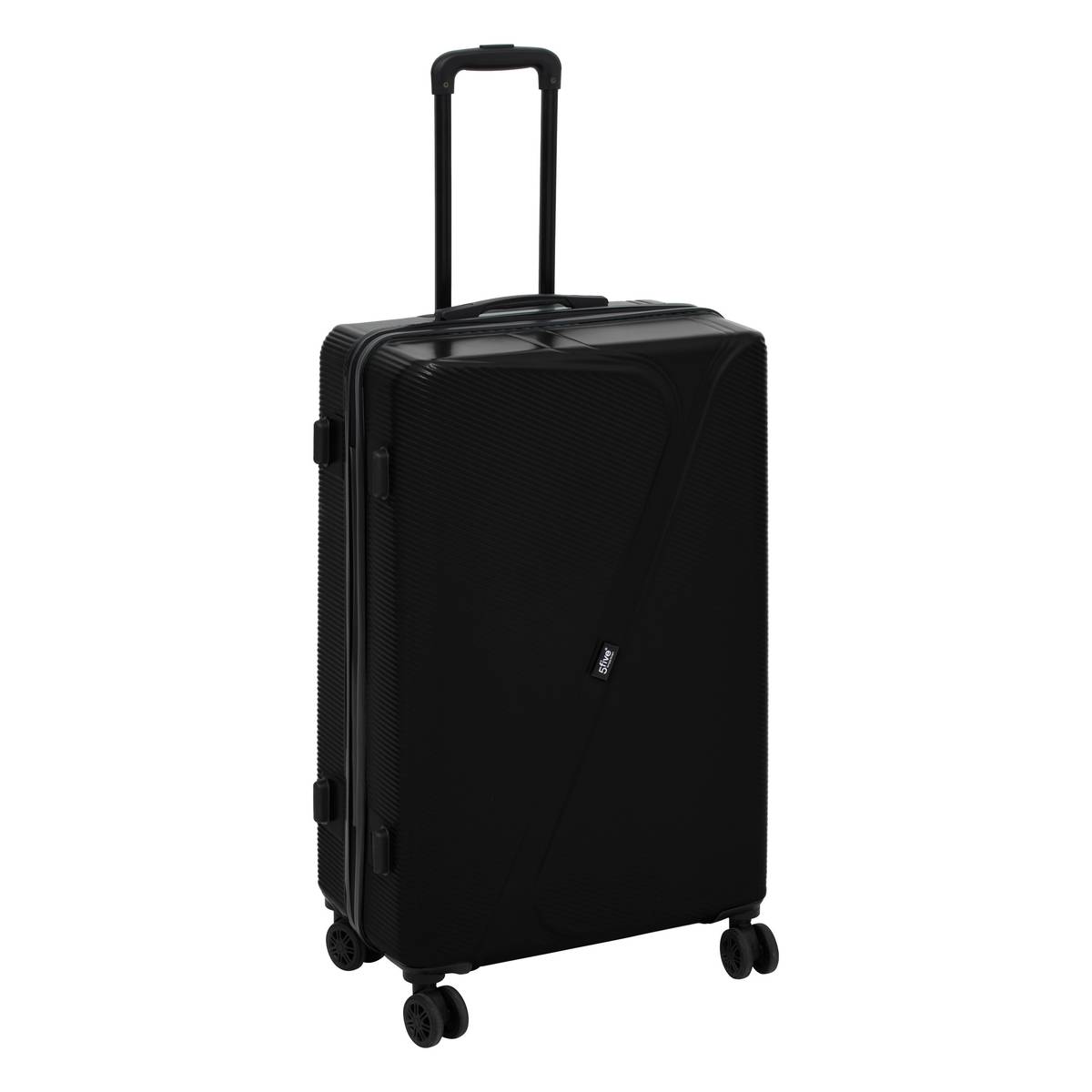 Lot de 3 valises 8 roues, h.77/67/55 cm, noir