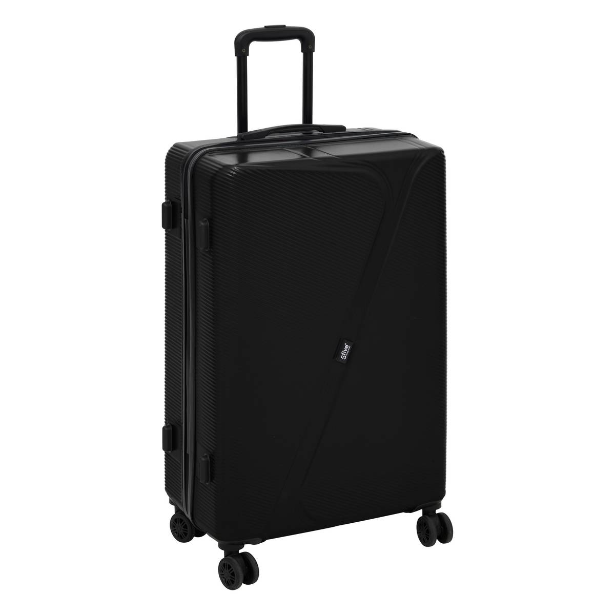 Lot de 3 valises 8 roues, h.77/67/55 cm, noir