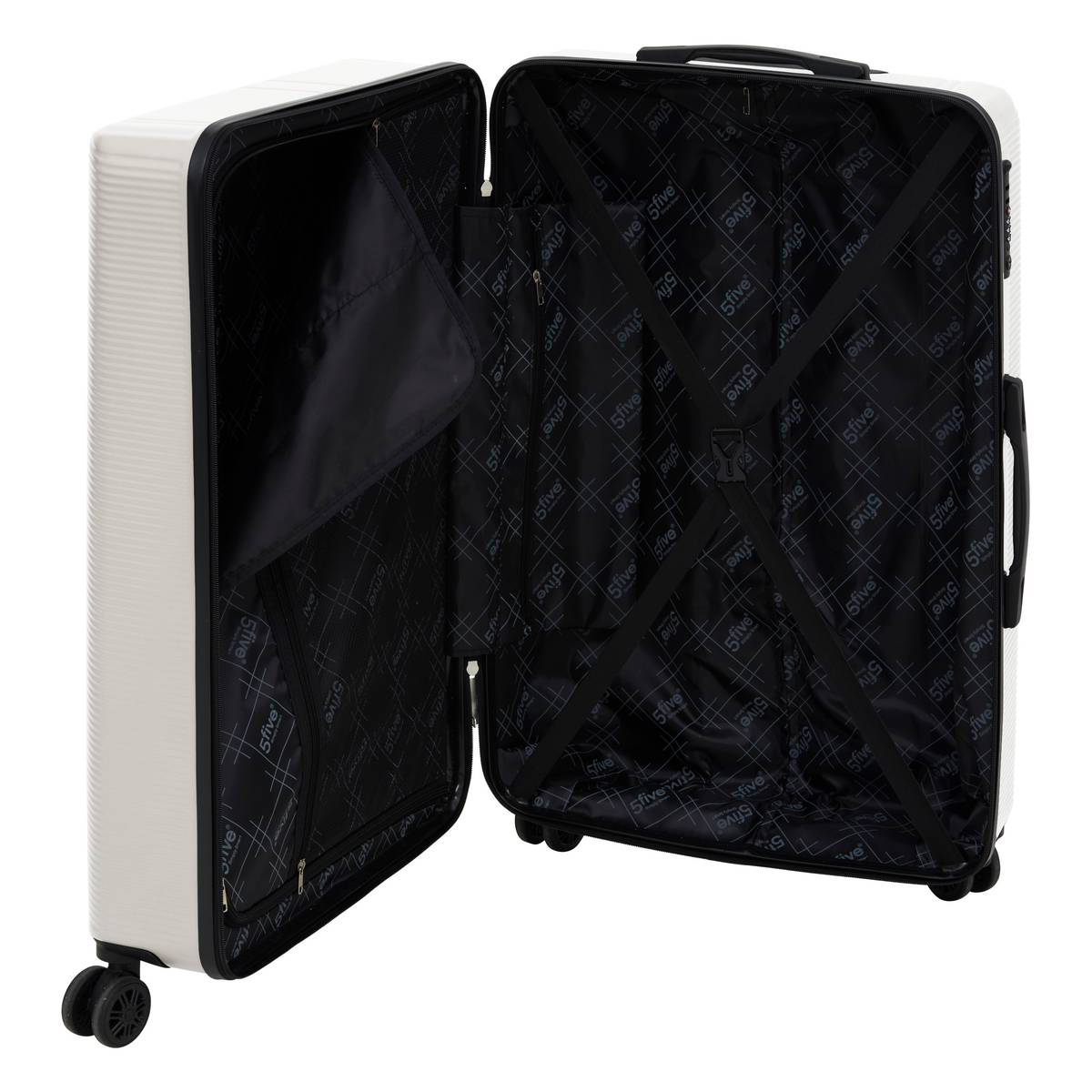 Set de 3 valises 8 roues, h.77/67/55 cm, argile 