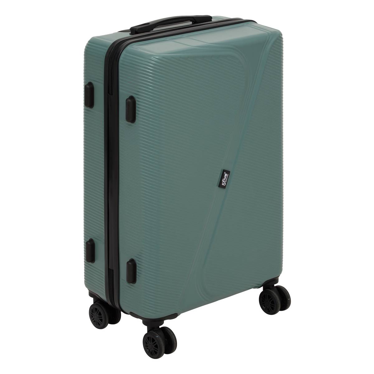 Lot de 3 valises 8 roues, h.77/67/55 cm, vert
